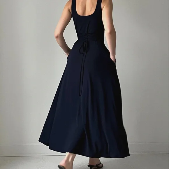 Elegant Black Maxi Dress AYM Studios - Picture 2 of 5